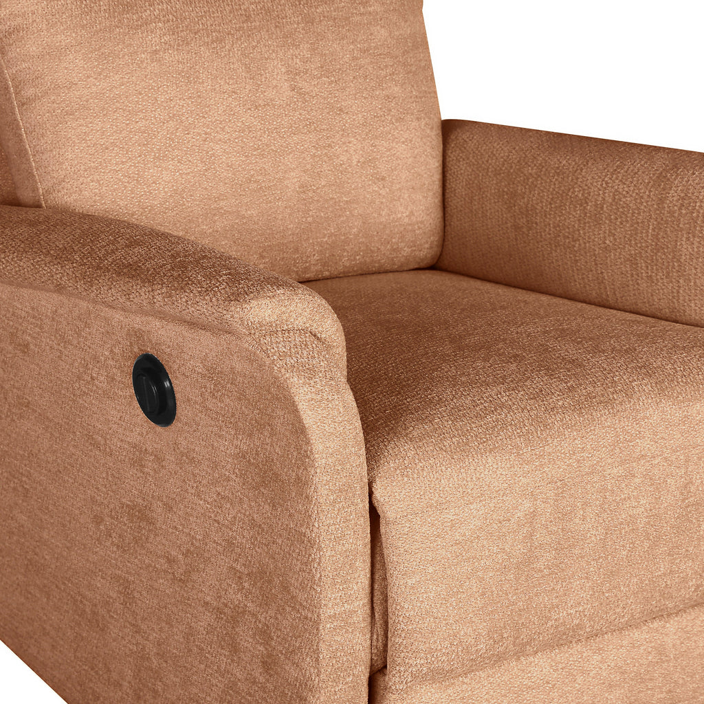 Electric Recliner Armchair Argoli 1 Seater Fabric  – Orange