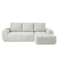 AUREA Right-Facing Fabric Corner Sofa – Beige