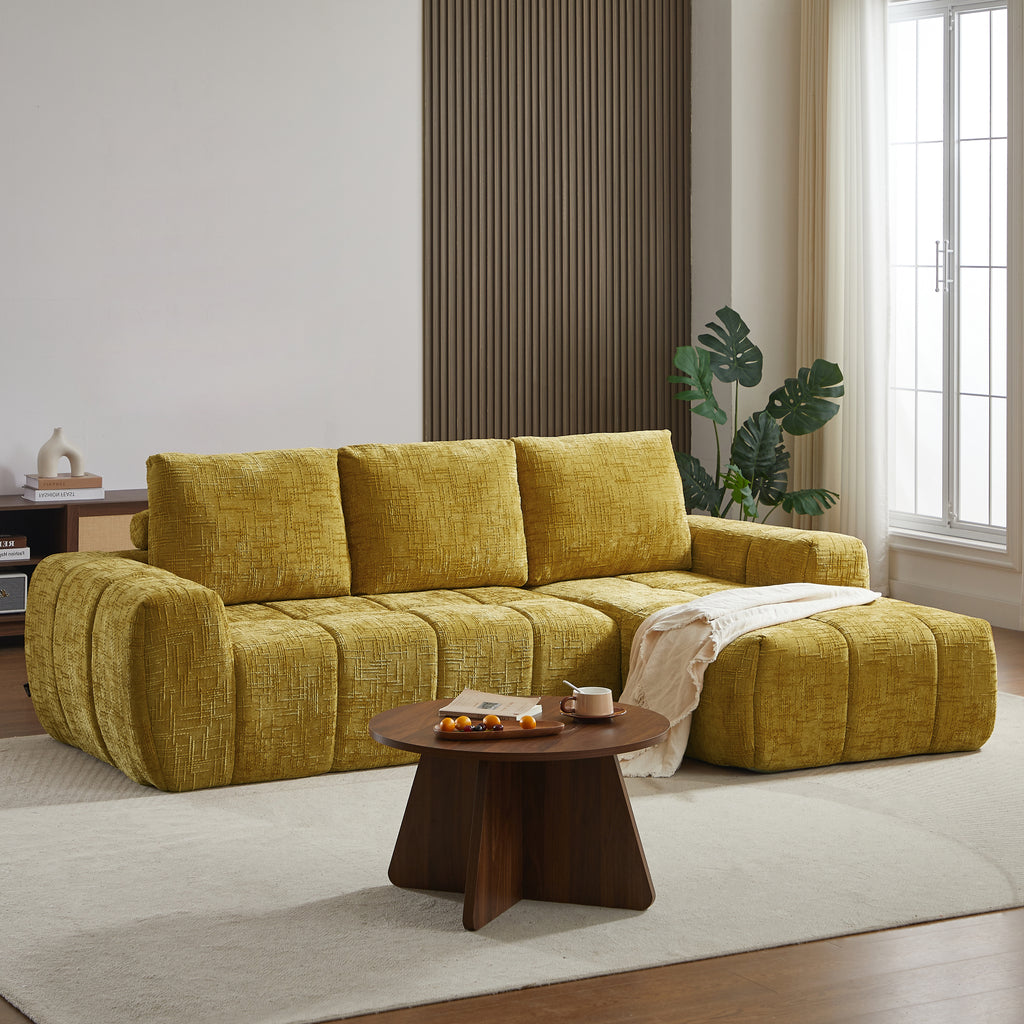 AUREA Right-Facing Fabric Corner Sofa