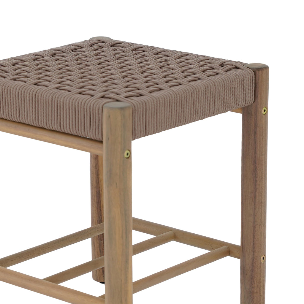 AVI Indoor and Outdoor Stool - Brown