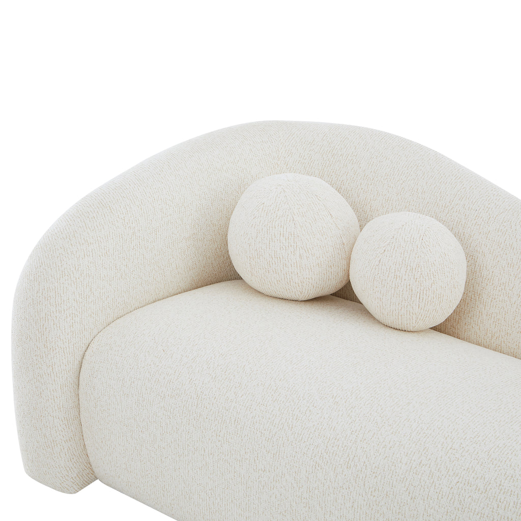 BACALA Fixed 3-Seater Sofa – Chenille Fabric Living Room Furniture