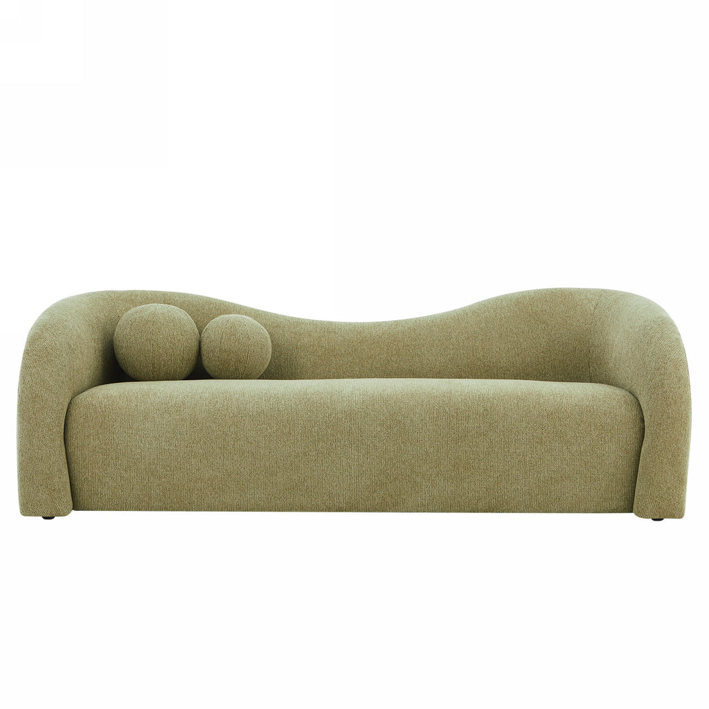 BACALA Fixed 3-Seater Sofa – Chenille Fabric Living Room Furniture