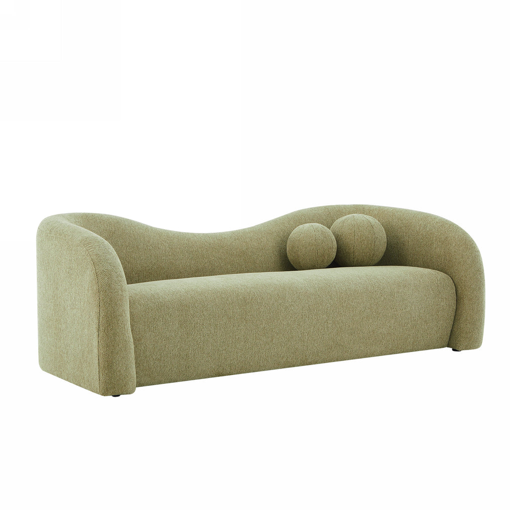 BACALA Fixed 3-Seater Sofa – Chenille Fabric Living Room Furniture
