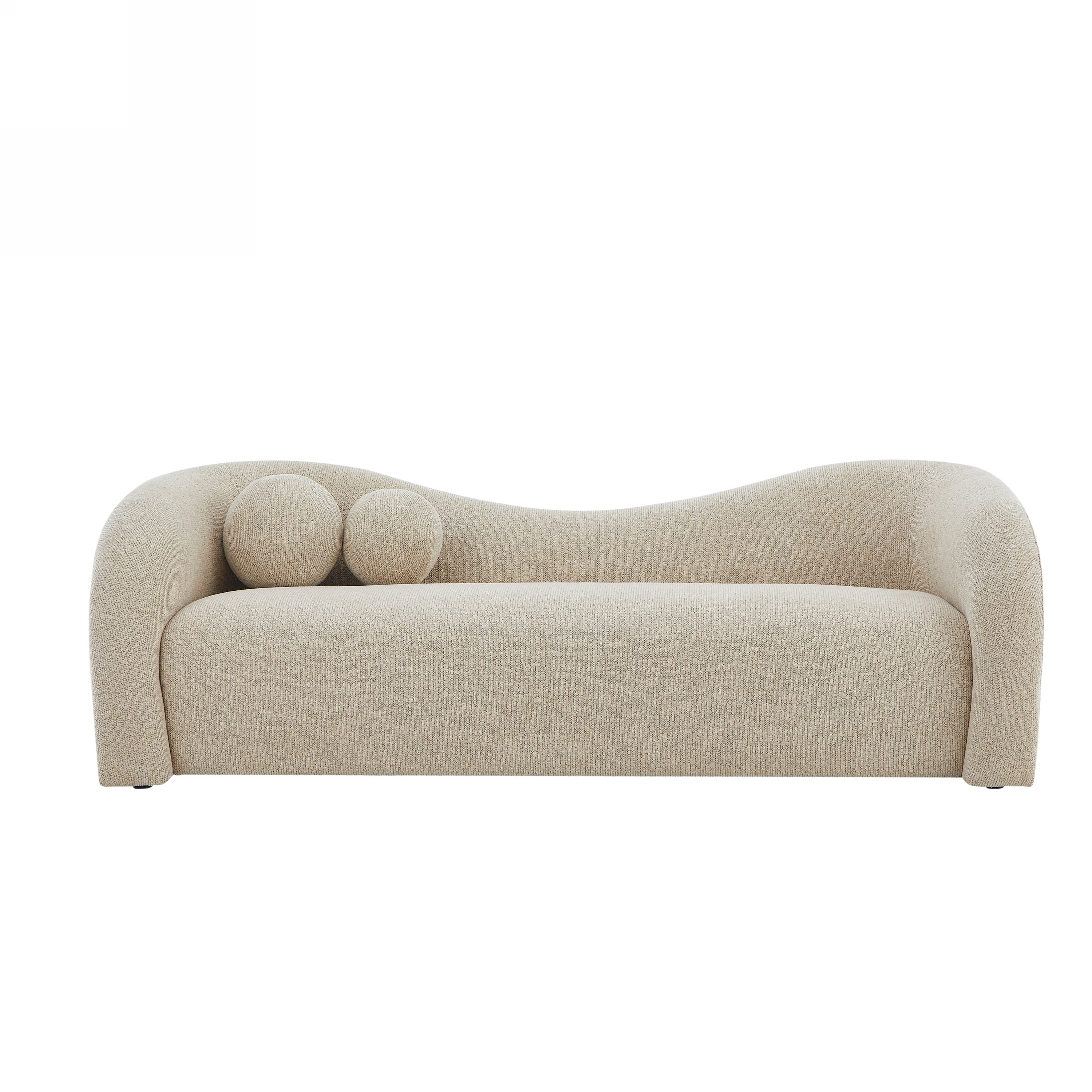 BACALA Fixed 3-Seater Sofa – Chenille Fabric Living Room Furniture