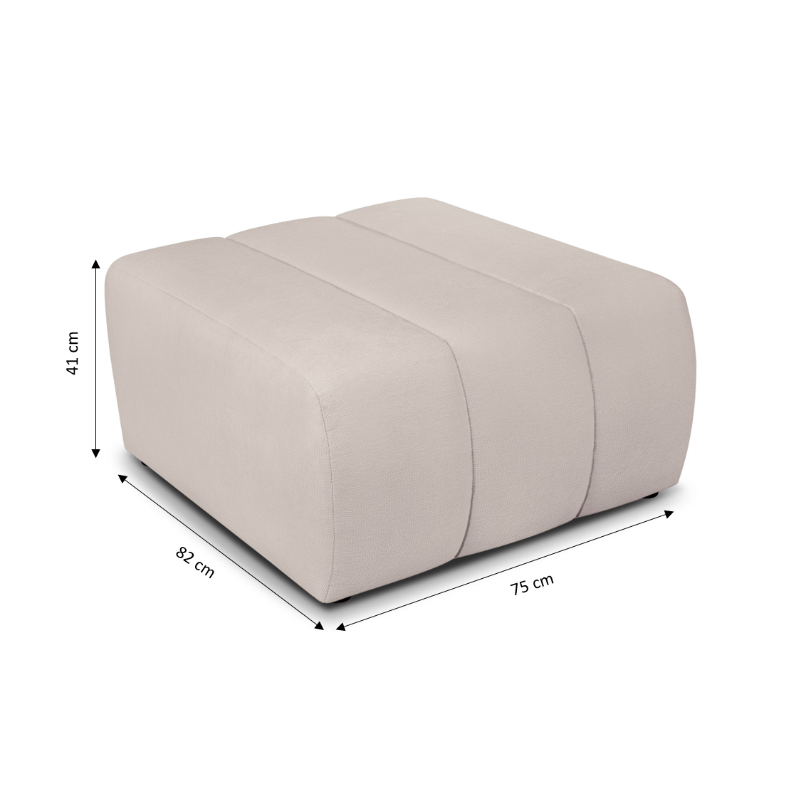 BELEM Pouf - Greige