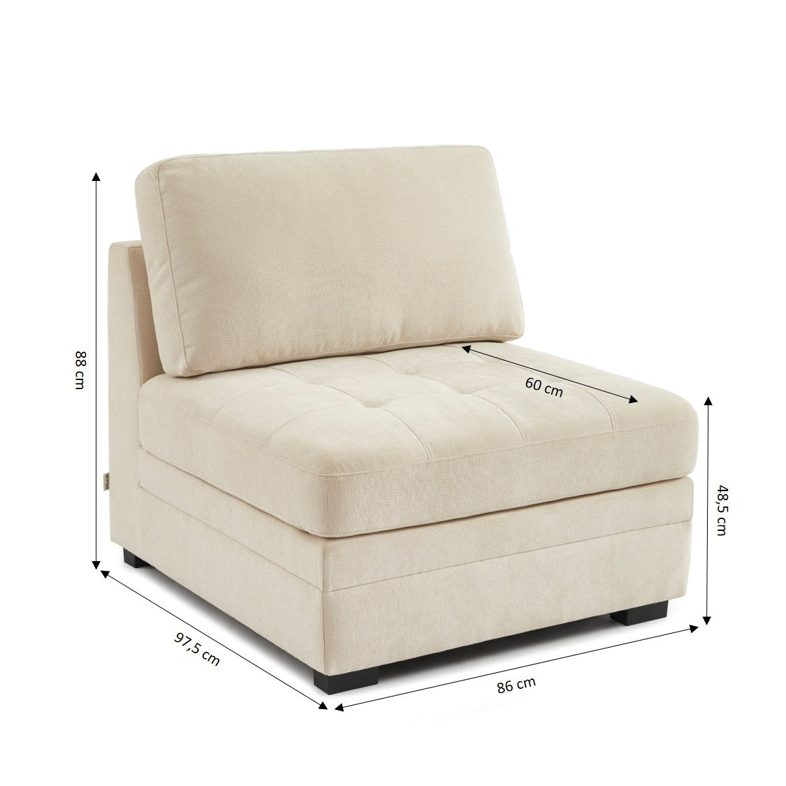 Billie Sofa 3 seater - Beige
