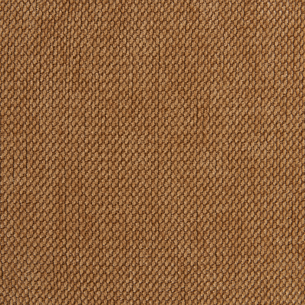 BILLIE Chenille Fabric Pouf with Hidden Storage –Brown