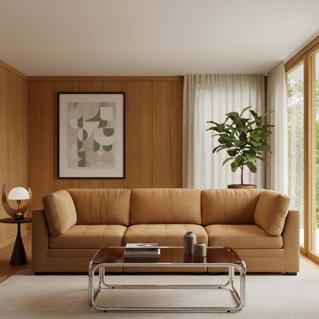 Billie Sofa 3 seater - Brown