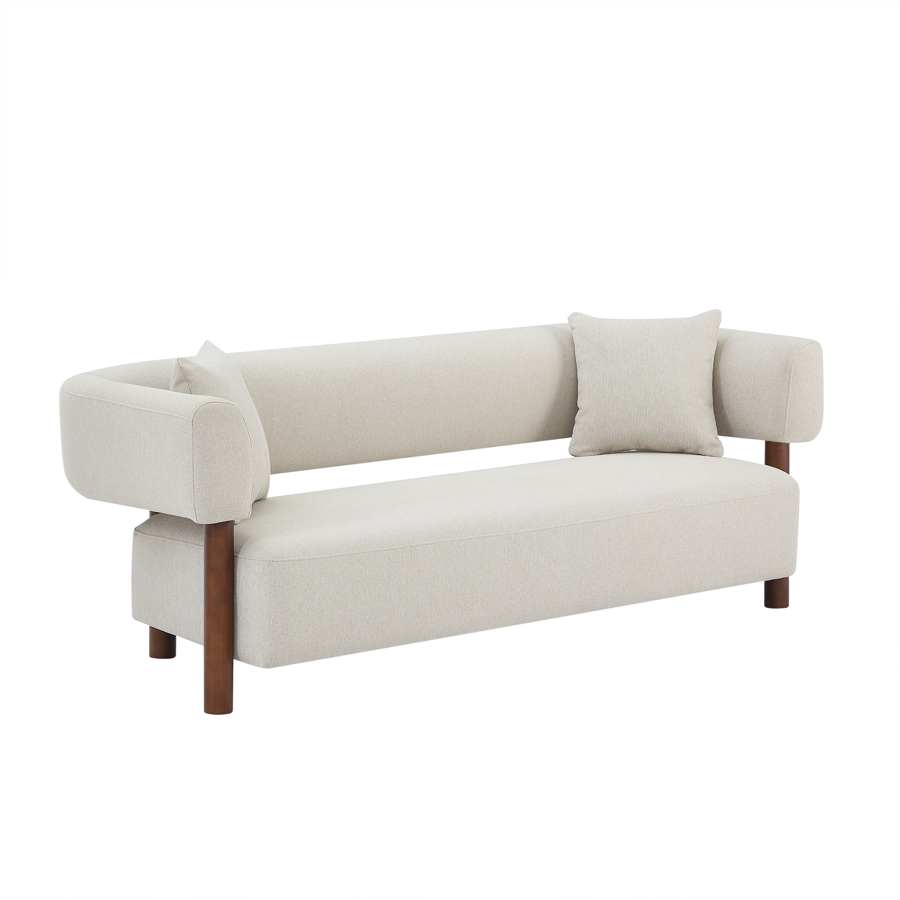 BRAZZA 3-Seater Sofa - White