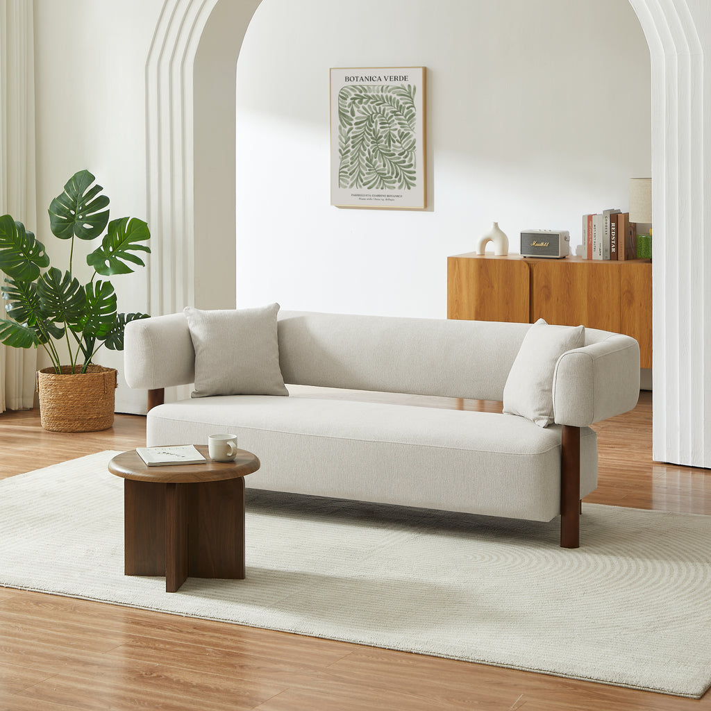 BRAZZA 3-Seater Sofa - White