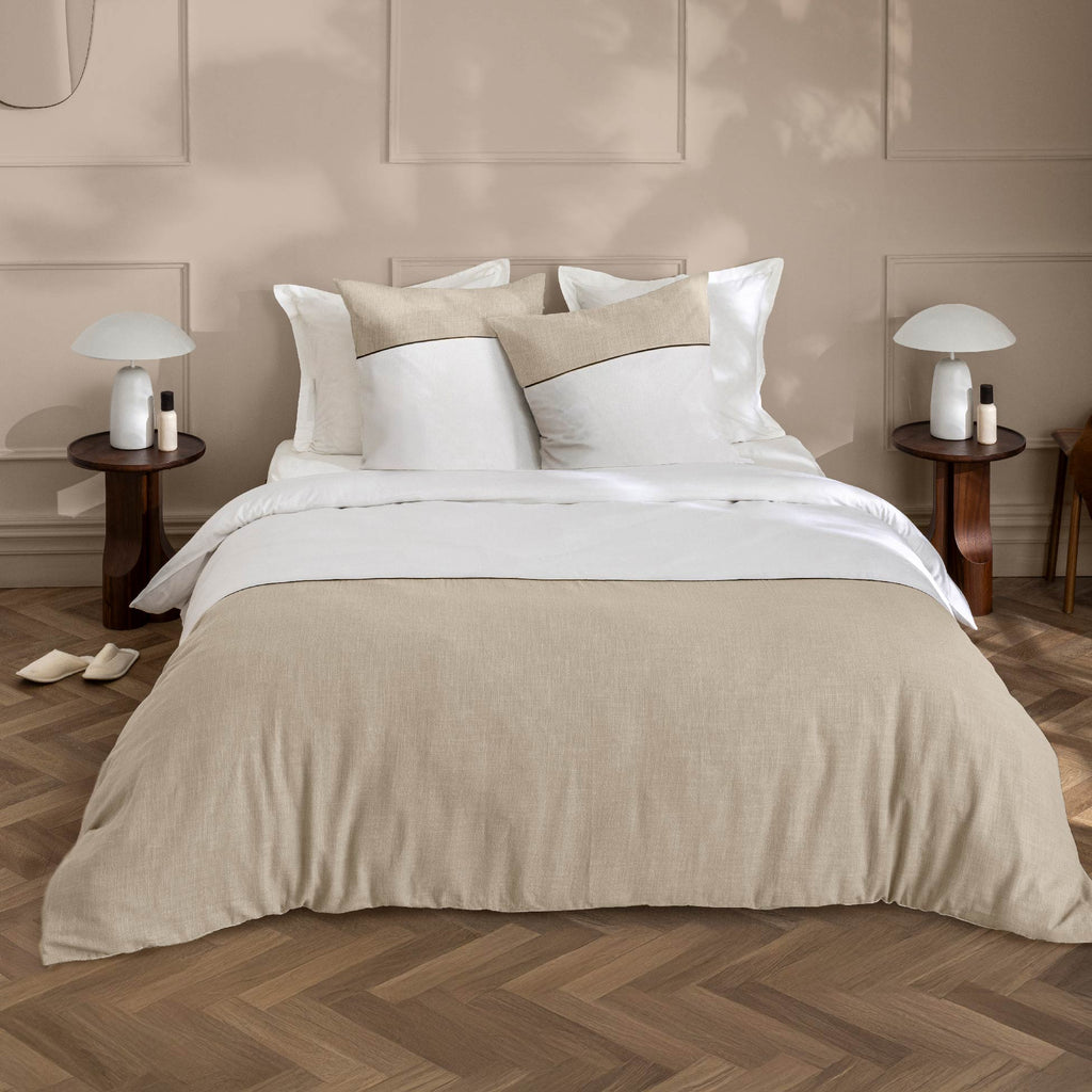 BROLE Duvet Cover Set White 94" x 87" (3-Piece Set) - White