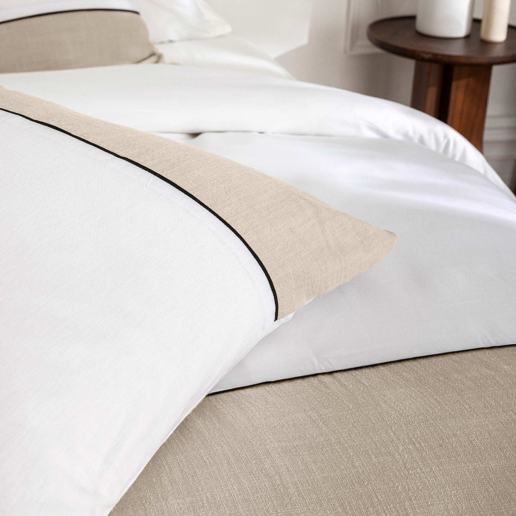 BROLE Duvet Cover Set 102" x 94" (3-Piece Set) - Beige