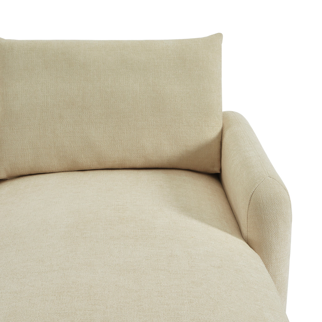 CALIBA Reversible Sectional Sofa – Chenille Fabric 4-Seater Living Room Furniture