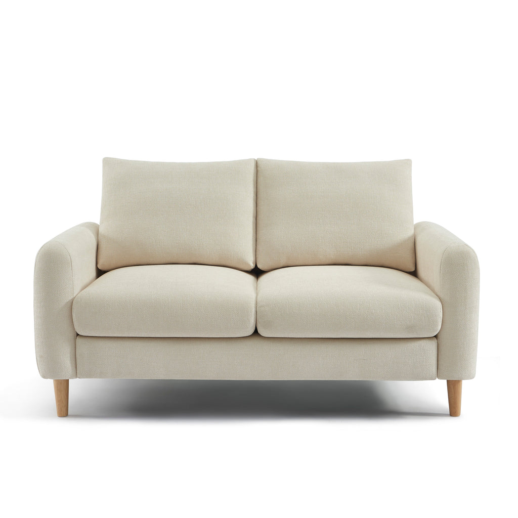 Fixed Sofa Caliba 2 Seater Chenille Beige – Beige