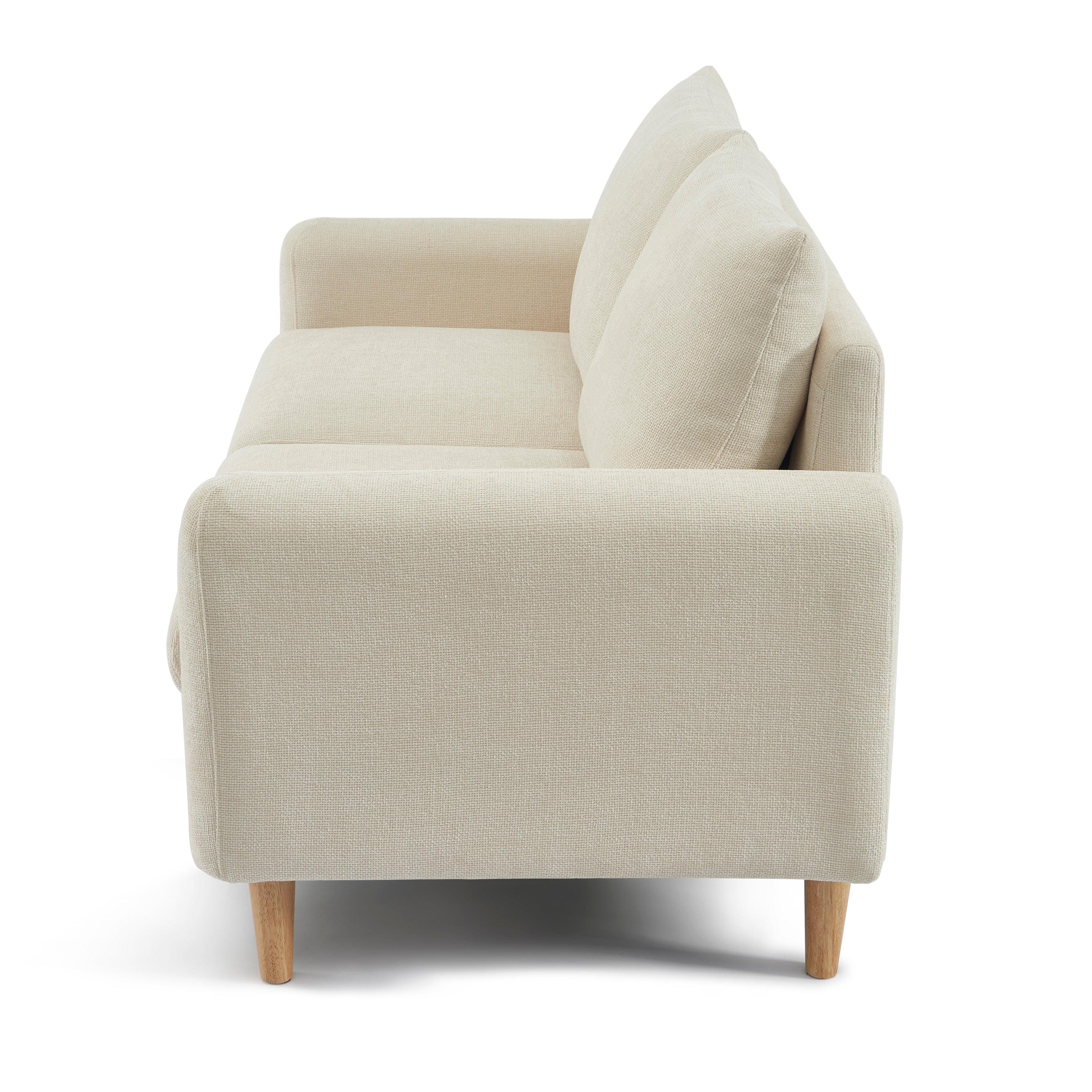 CALIBA 3-Seater + 2-Seater Sofa + 1-Armchair Set – Fabric Living Room Furniture