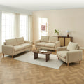 CALIBA 3-Seater + 2-Seater Sofa + 1-Armchair Set – Fabric Living Room Furniture