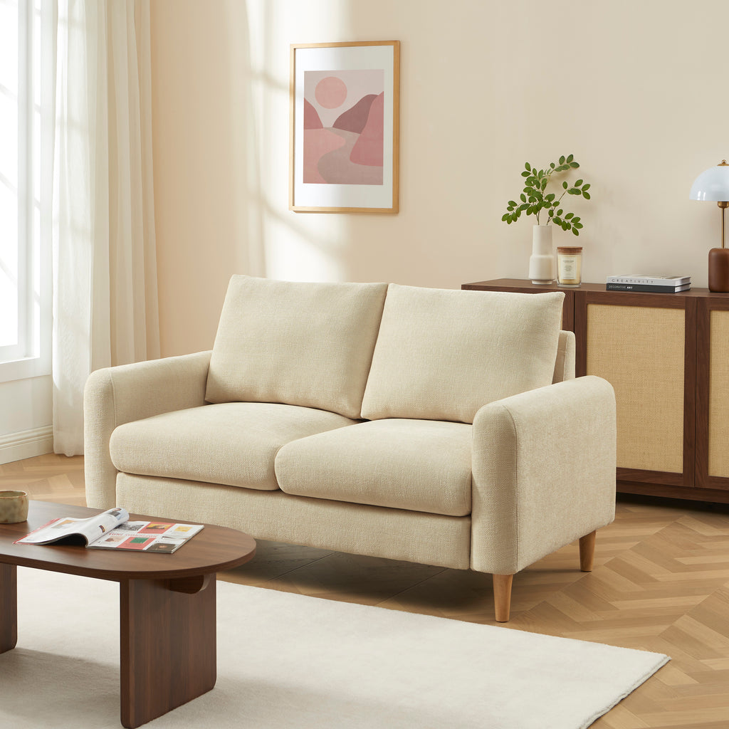 CALIBA 2-Seater Sofa – Chenille Fabric Living Room Furniture