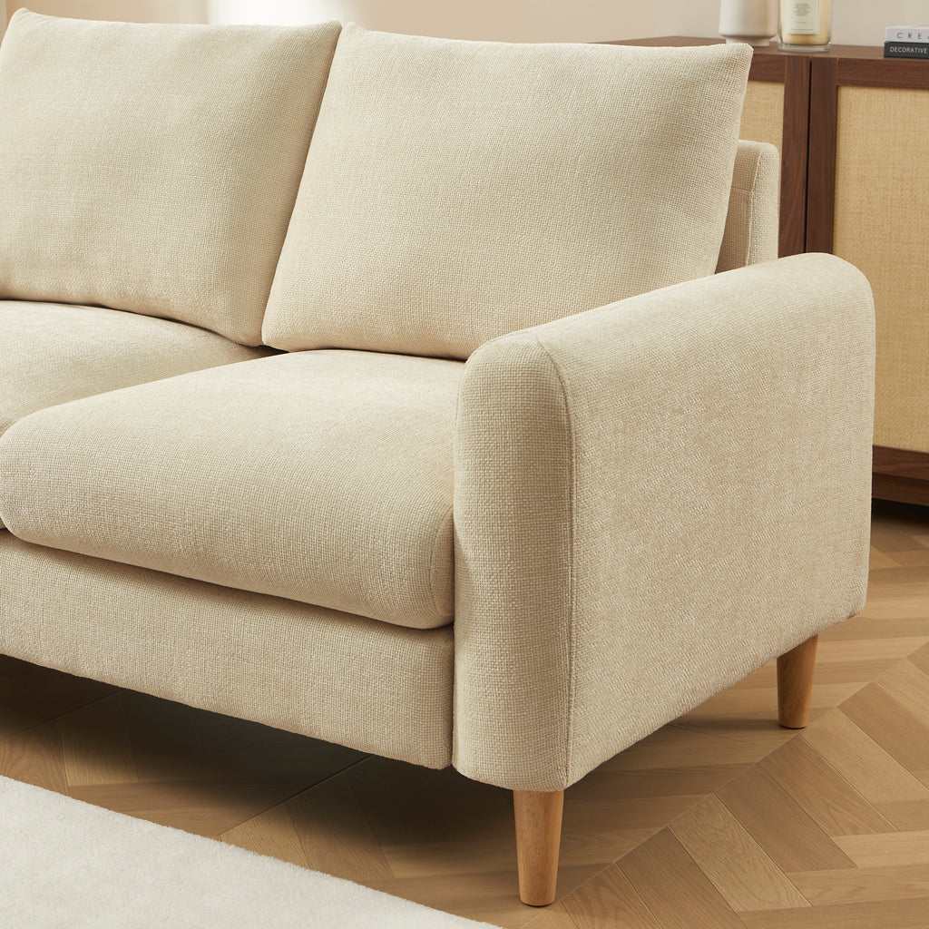 CALIBA 2-Seater Sofa – Chenille Fabric Living Room Furniture