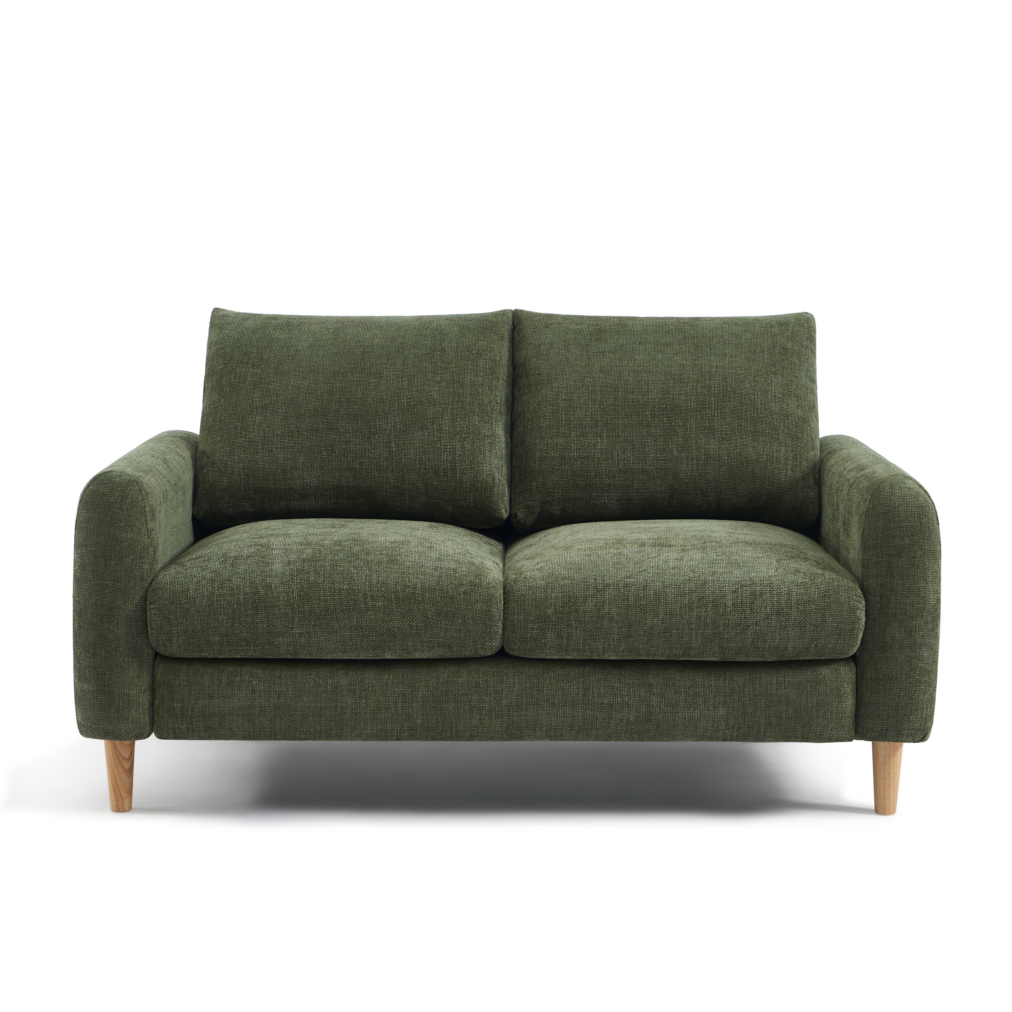 CALIBA 2-Seater Sofa – Chenille Fabric Living Room Furniture