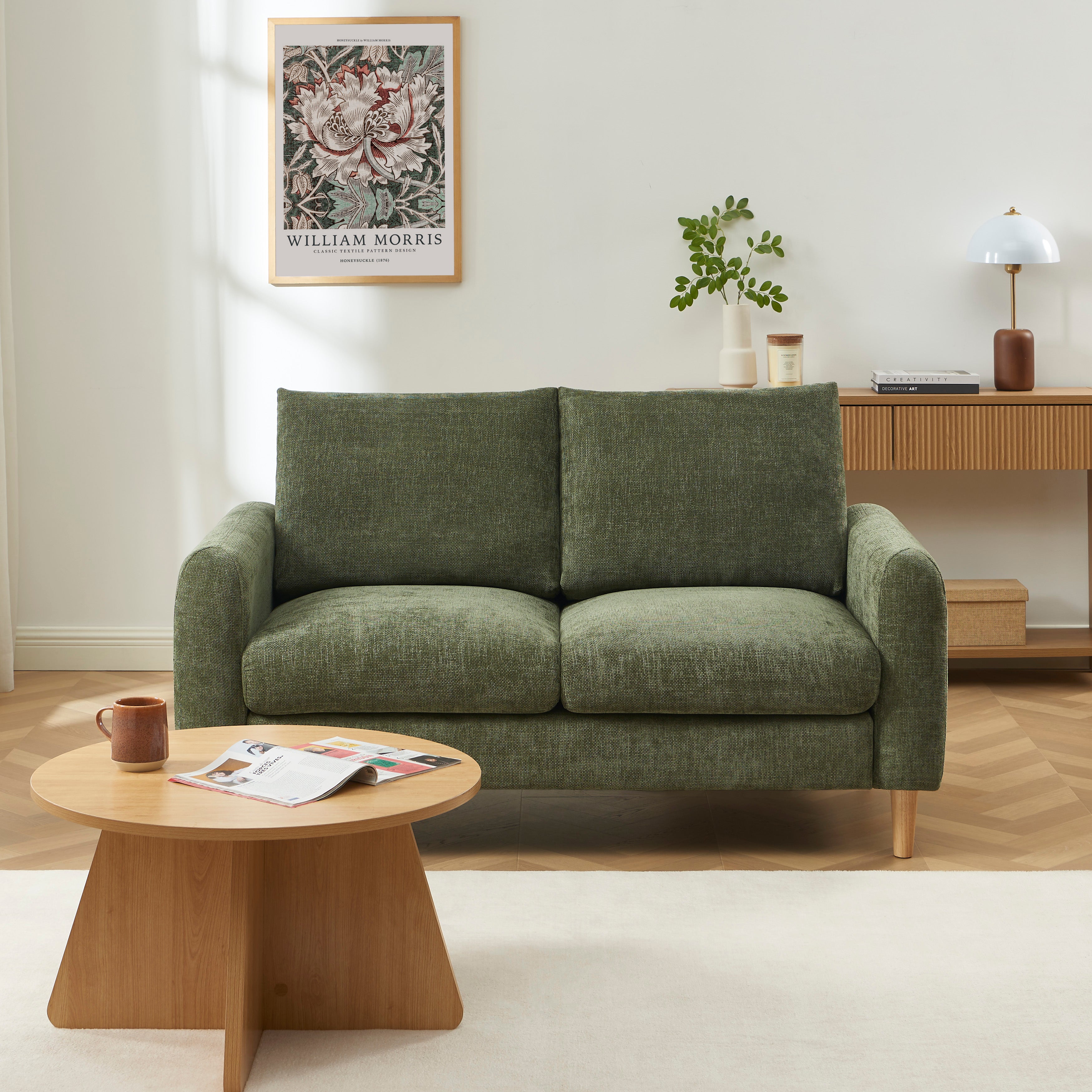 CALIBA 3-Seater + 2-Seater Sofa + 1-Armchair Set – Fabric Living Room Furniture