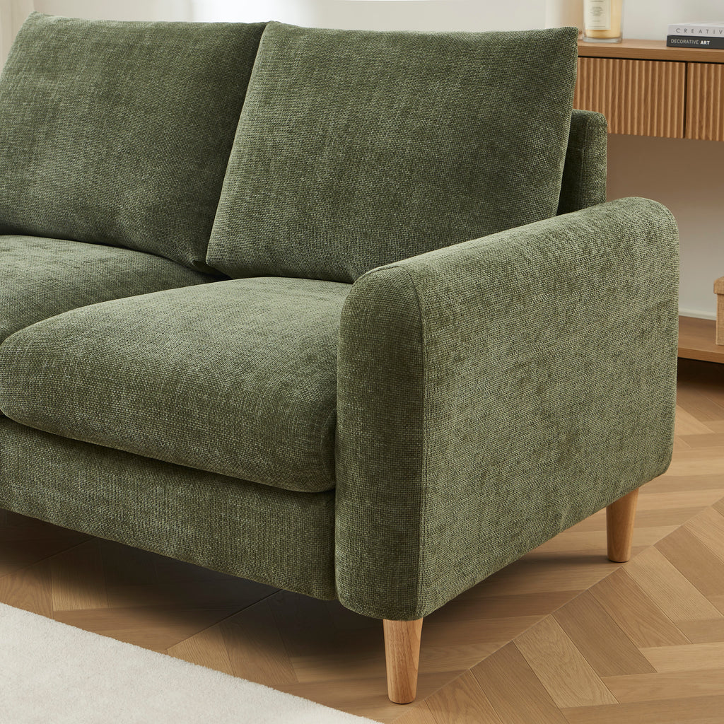 CALIBA 2-Seater Sofa – Chenille Fabric Living Room Furniture