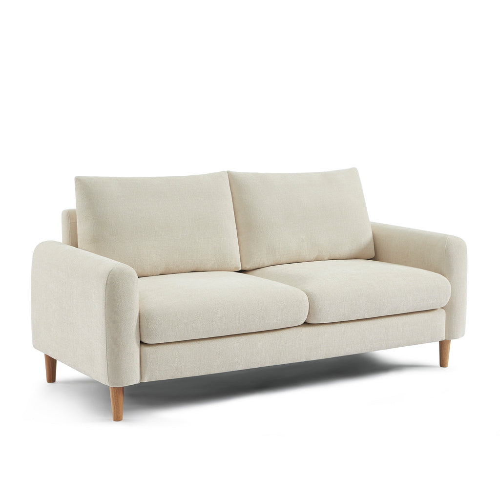 Fixed Sofa Caliba 3 Seater Chenille Beige – Beige
