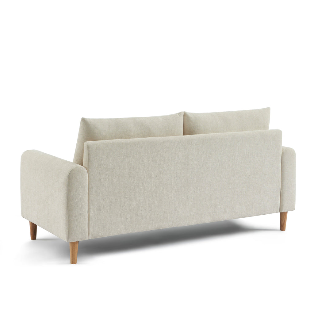 Fixed Sofa Caliba 3 Seater Chenille Beige – Beige