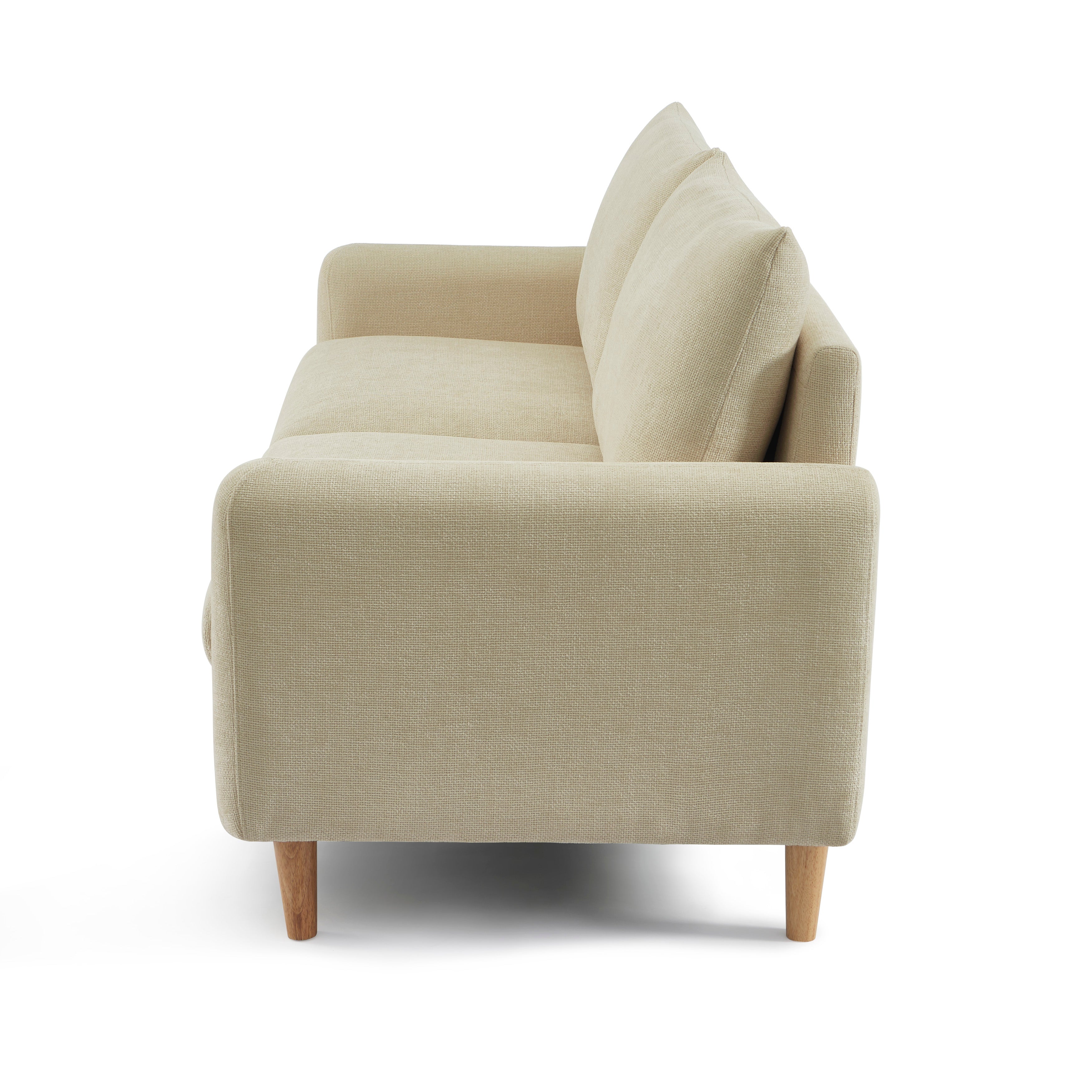 CALIBA 3-Seater Sofa – Chenille Fabric Living Room Furniture