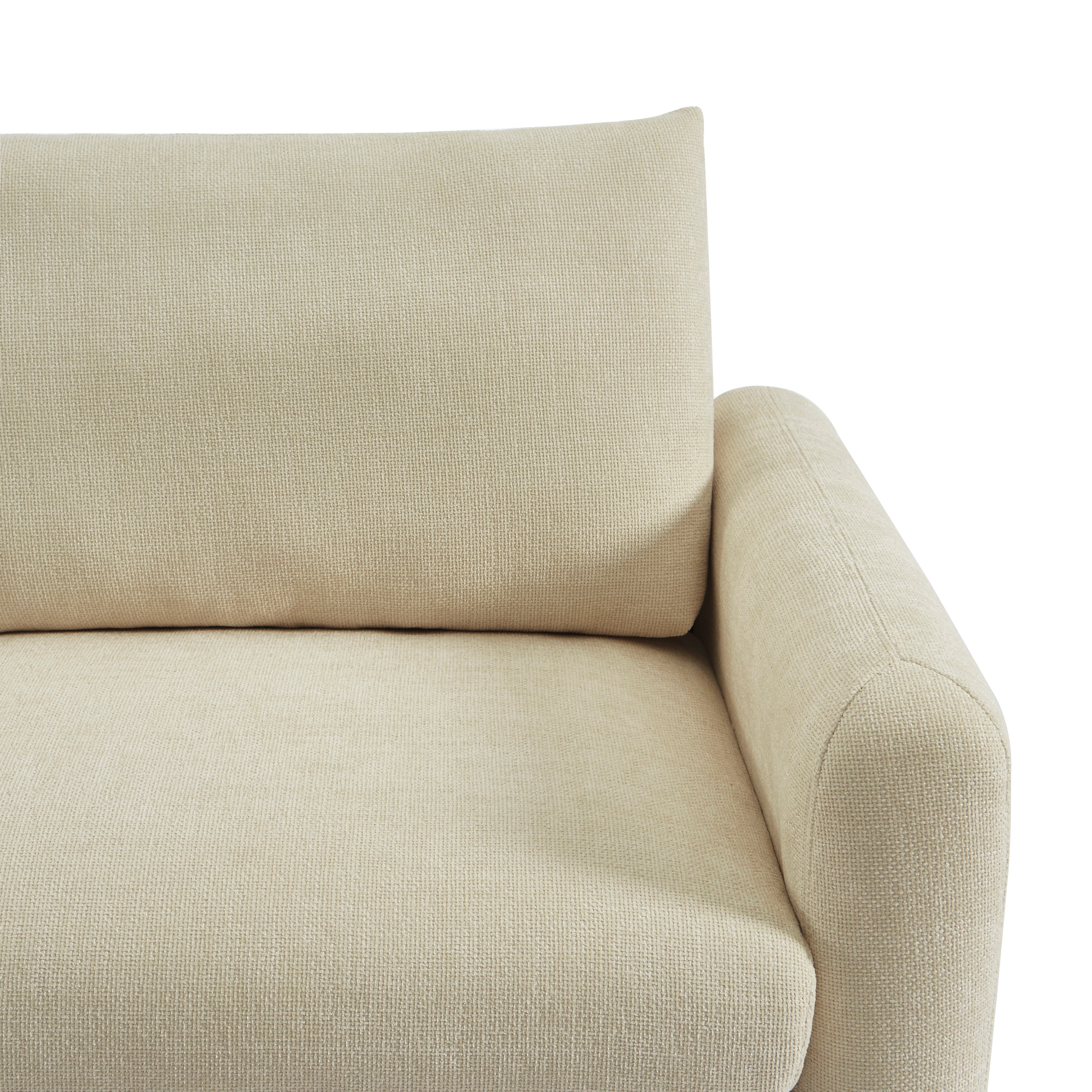 CALIBA 3-Seater Sofa – Chenille Fabric Living Room Furniture