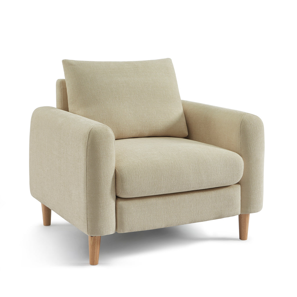 CALIBA 3-Seater + 2-Seater Sofa + 1-Armchair Set – Fabric Living Room Furniture