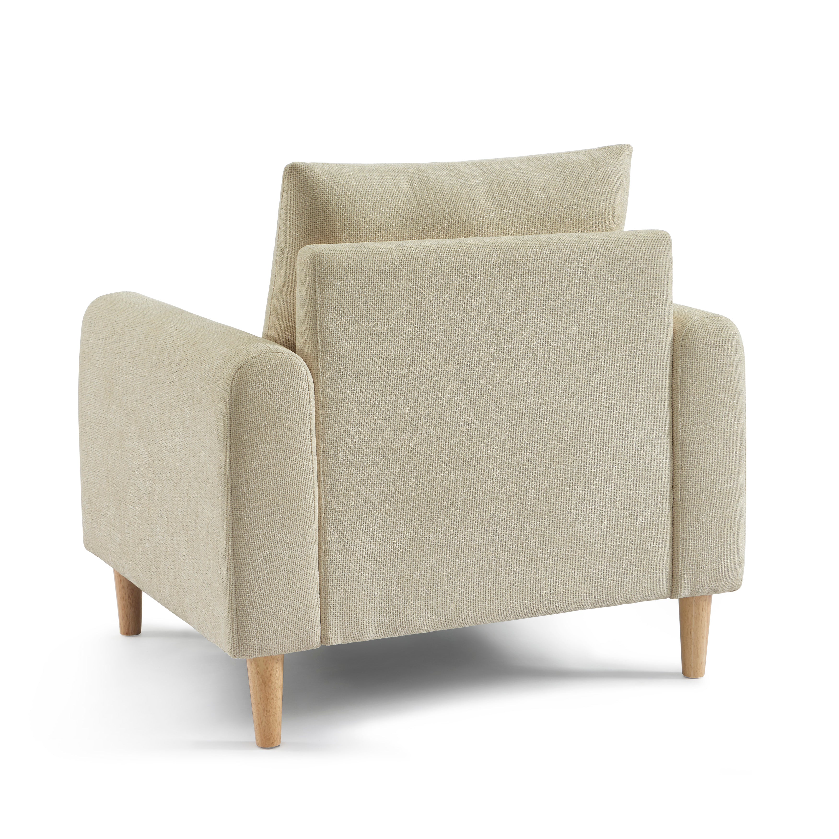 CALIBA Chenille Armchair – Contemporary Accent Chair For Modern Living Spaces