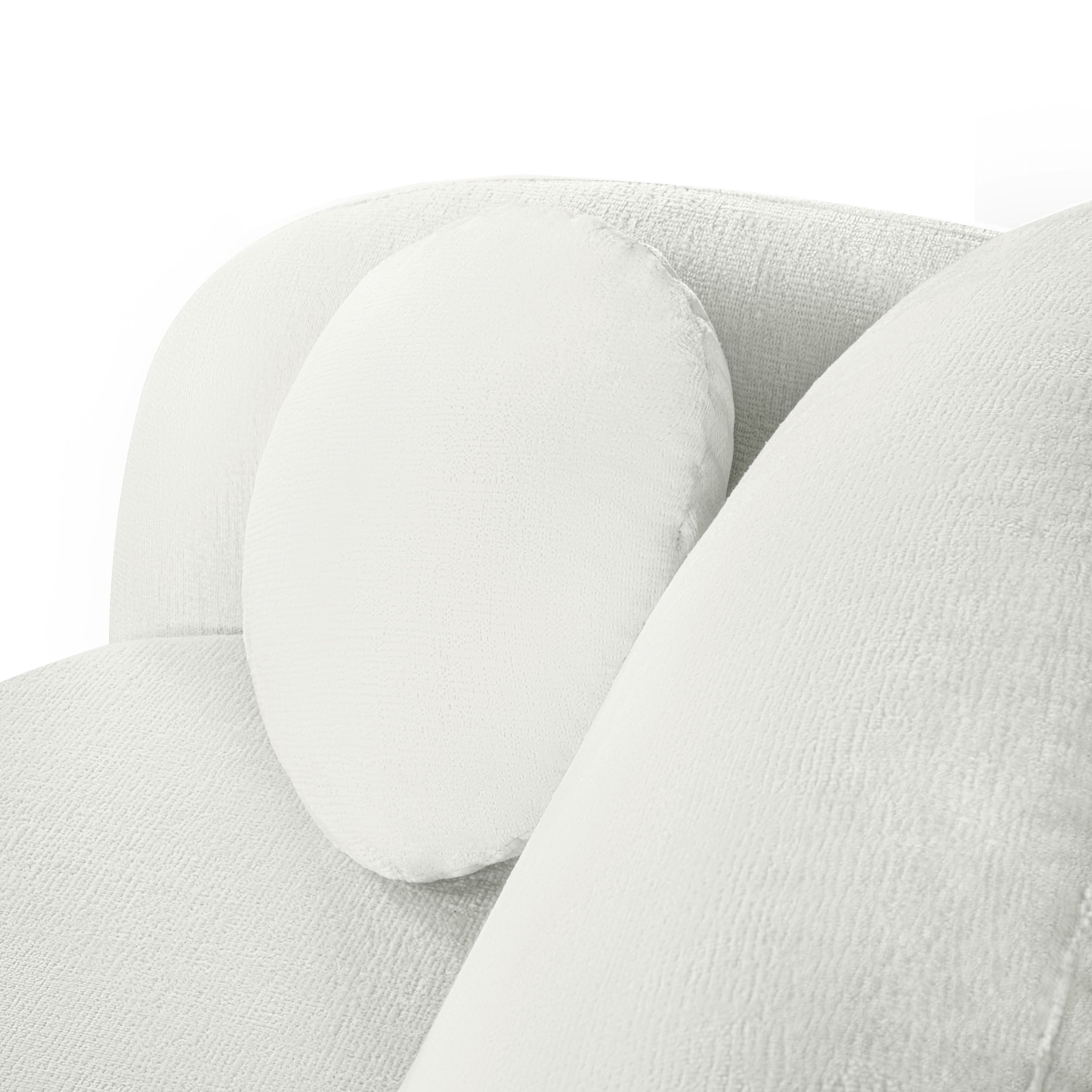 CARLOTTA Fabric Straight Sofa – Beige