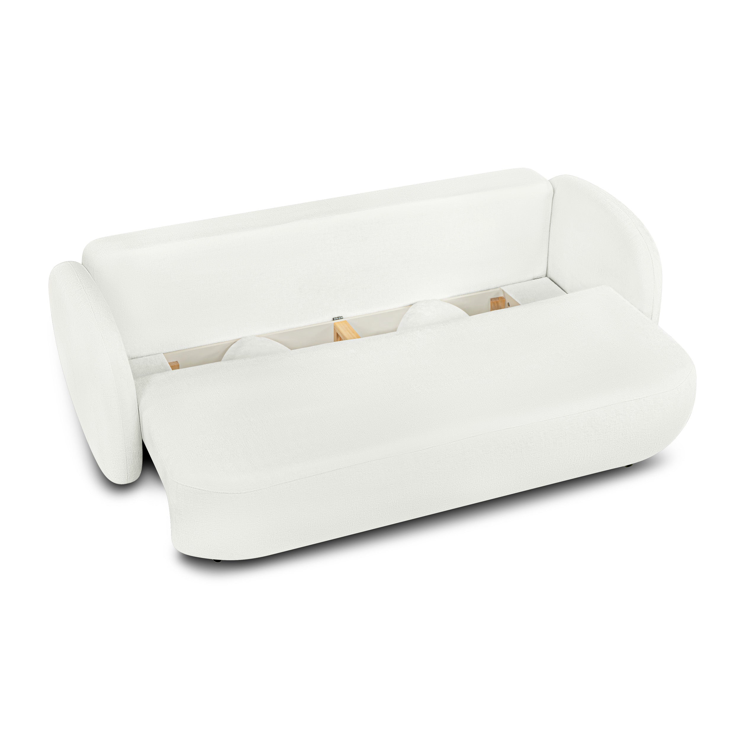 CARLOTTA Fabric Straight Sofa – Beige