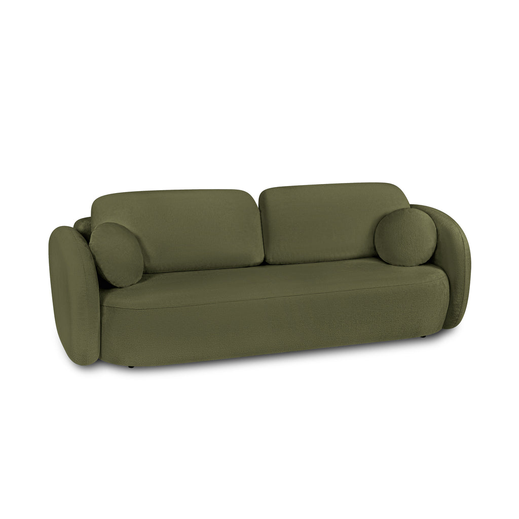 CARLOTTA Fabric Straight Sofa – Khaki