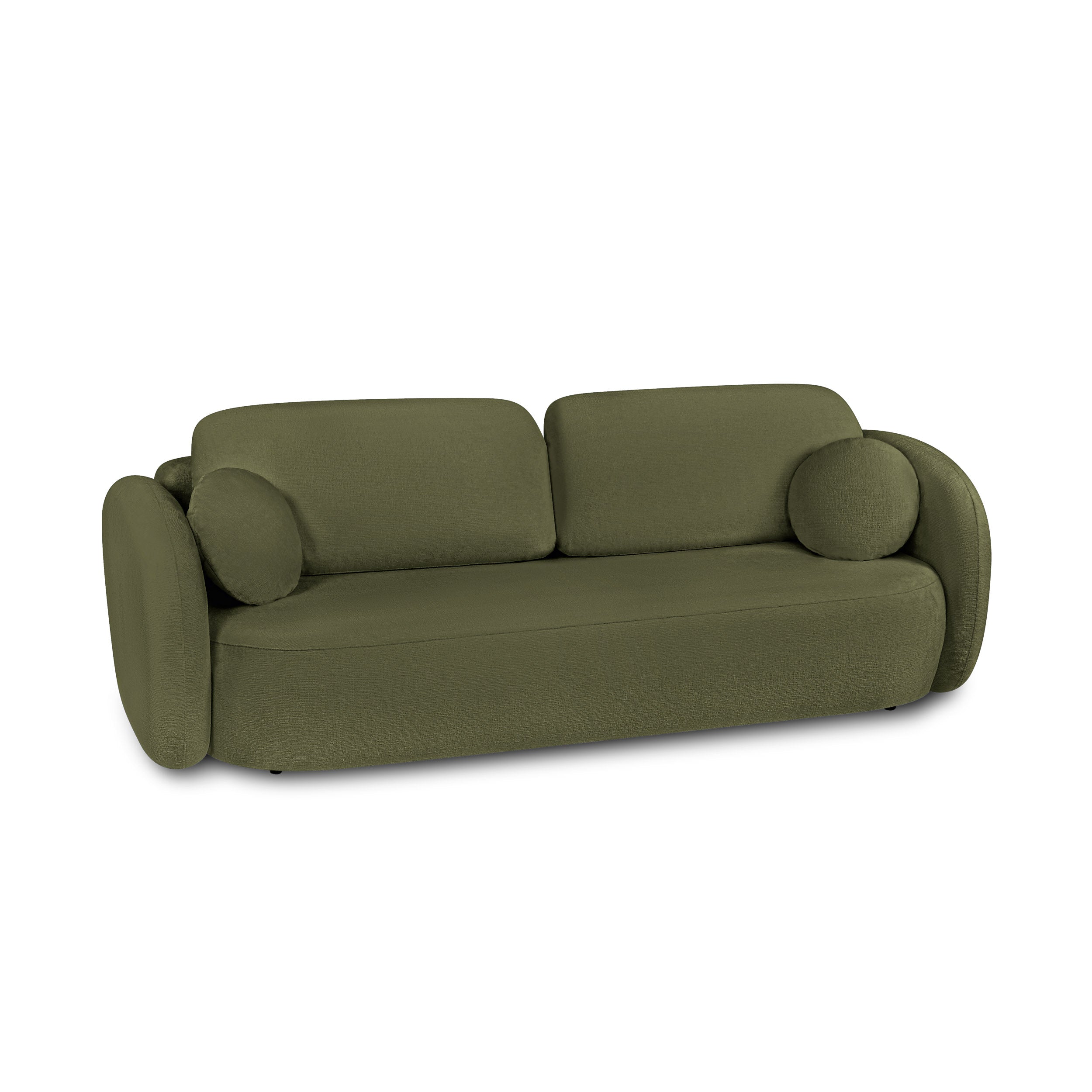 CARLOTTA Fabric Straight Sofa – Khaki
