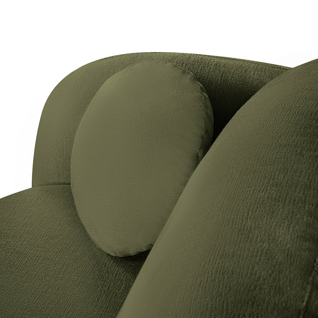 CARLOTTA Fabric Straight Sofa – Khaki