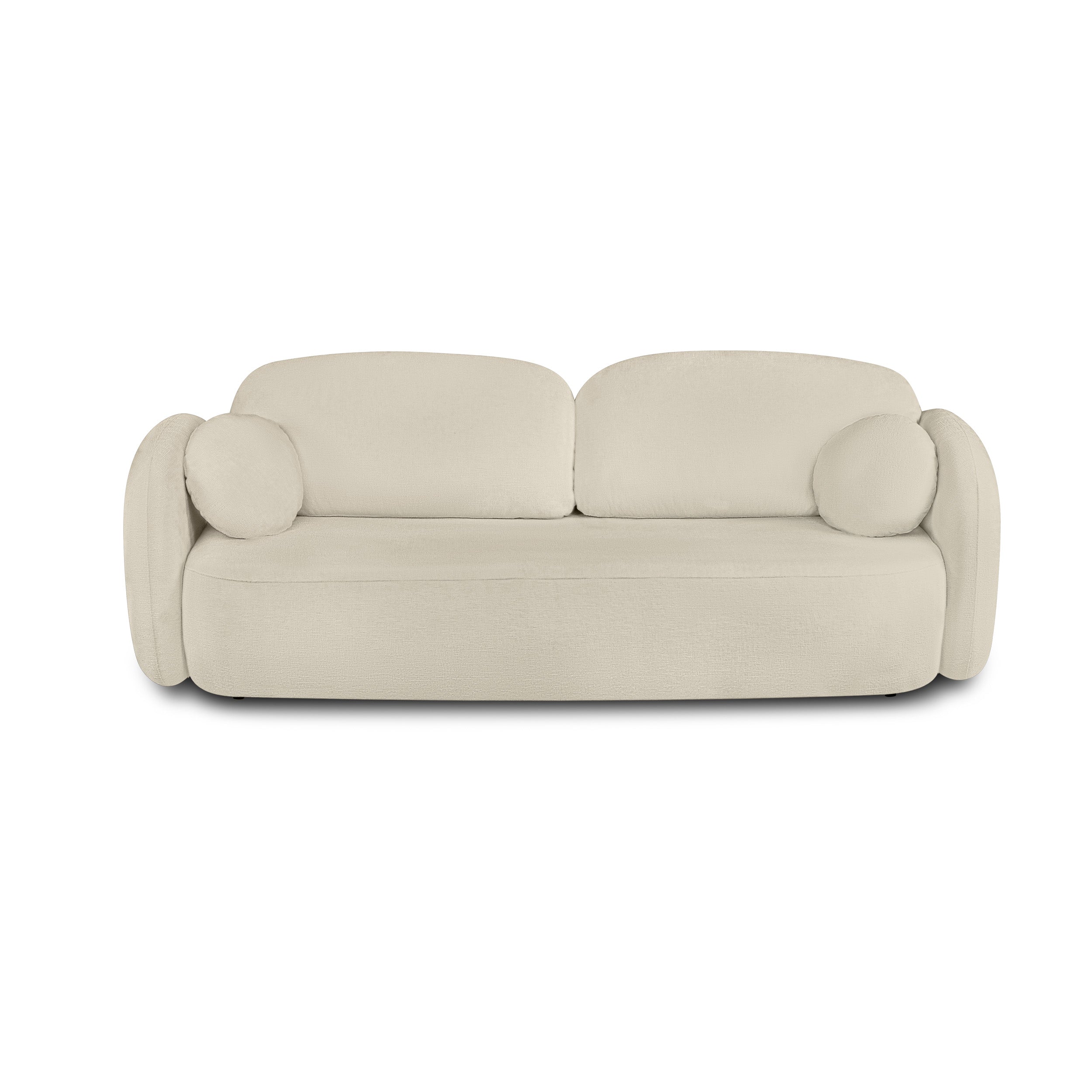CARLOTTA Fabric Straight Sofa – Greige