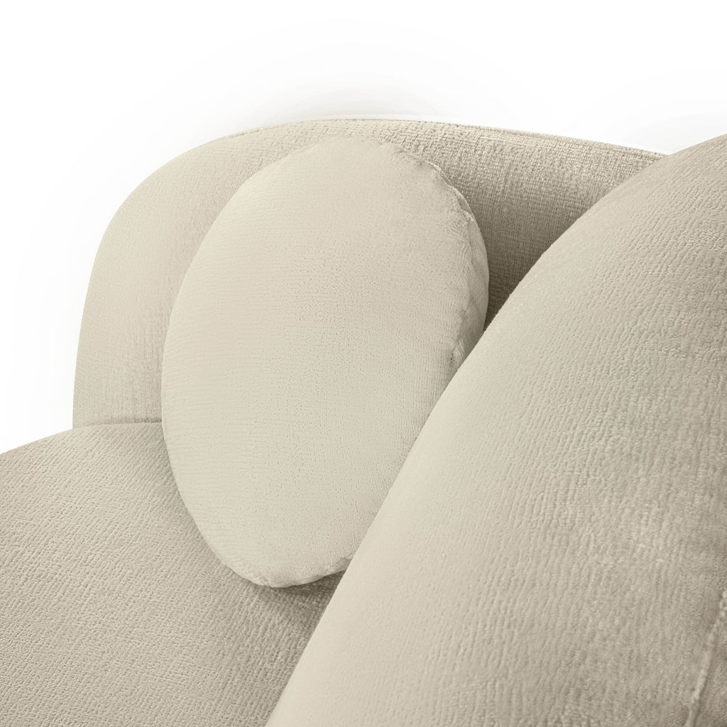 CARLOTTA Fabric Straight Sofa – Greige