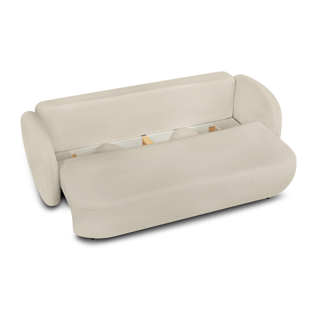 CARLOTTA Fabric Straight Sofa – Greige