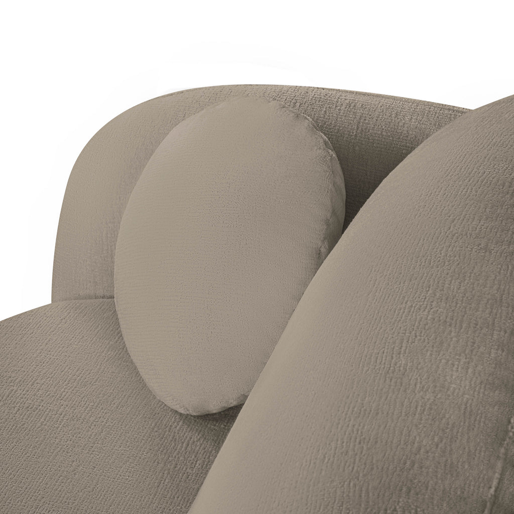 CARLOTTA Fabric Straight Sofa – Taupe