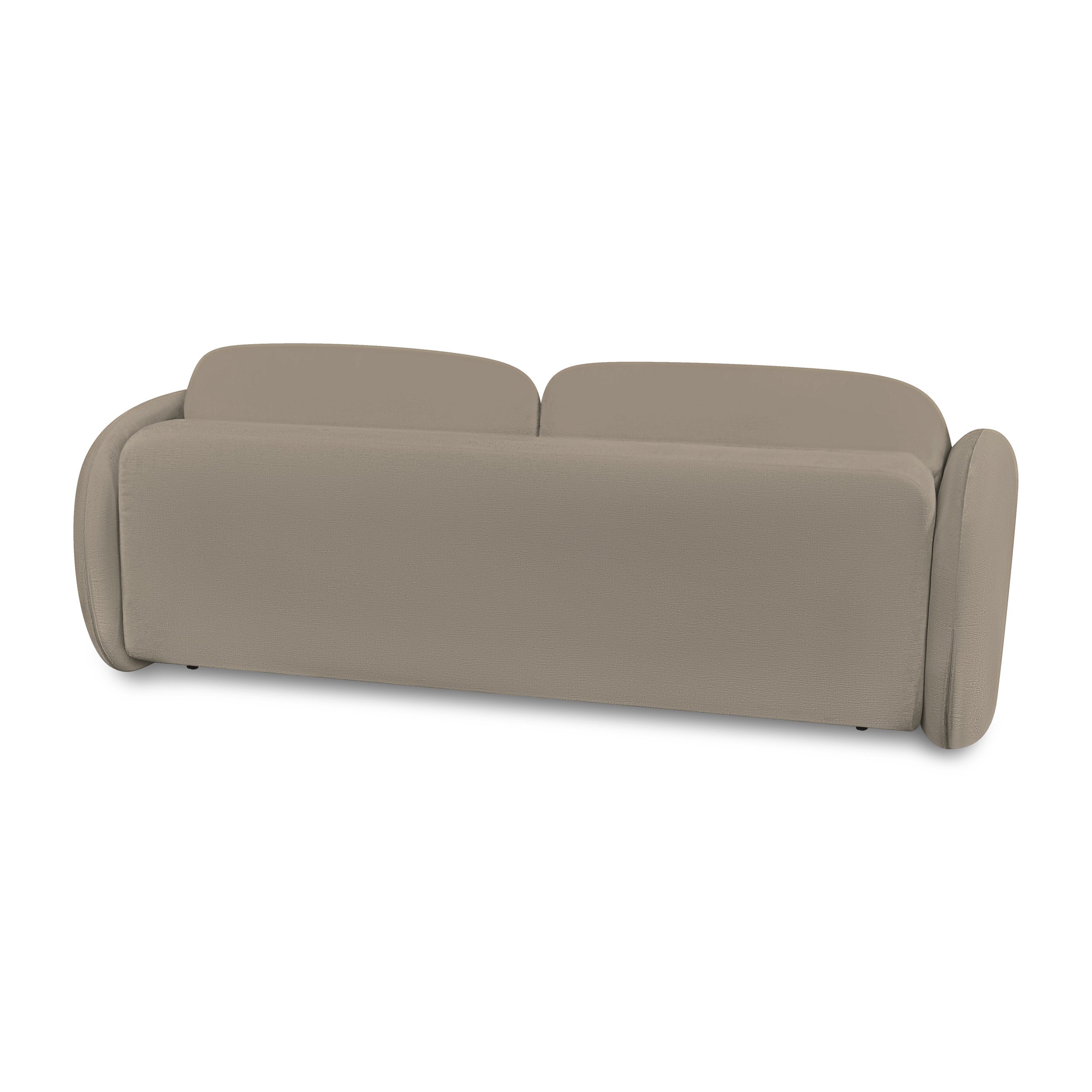 CARLOTTA Fabric Straight Sofa – Taupe