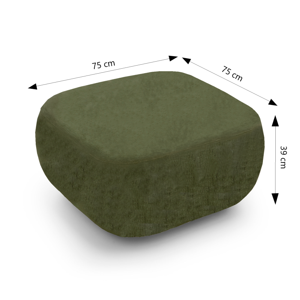 CARLOTTA Pouf - Green