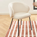 CASSIE Set of 2 Upholstered Dining Chairs – White