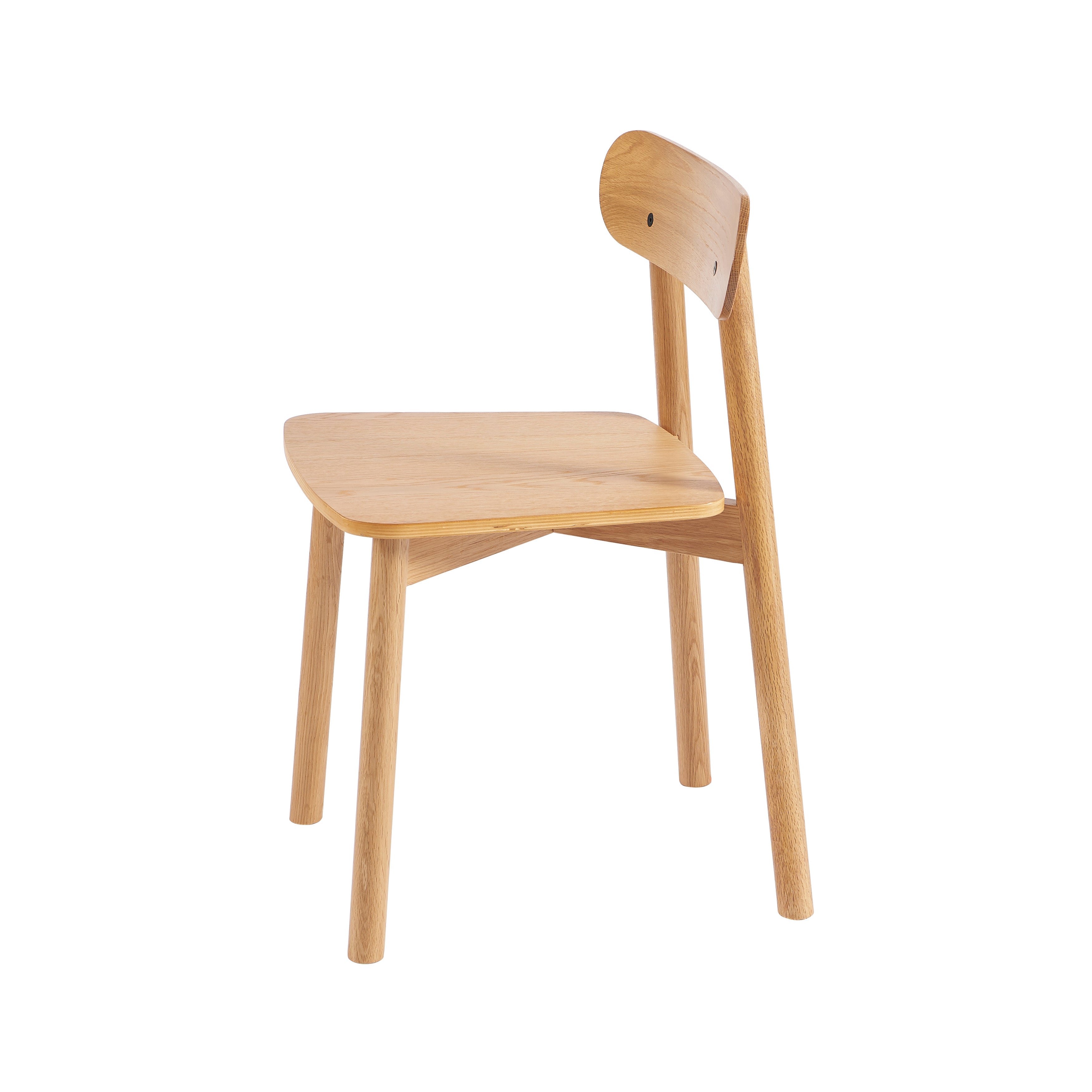 CELESTE Set of 2 Solid Wood Dining Chairs - Light wood