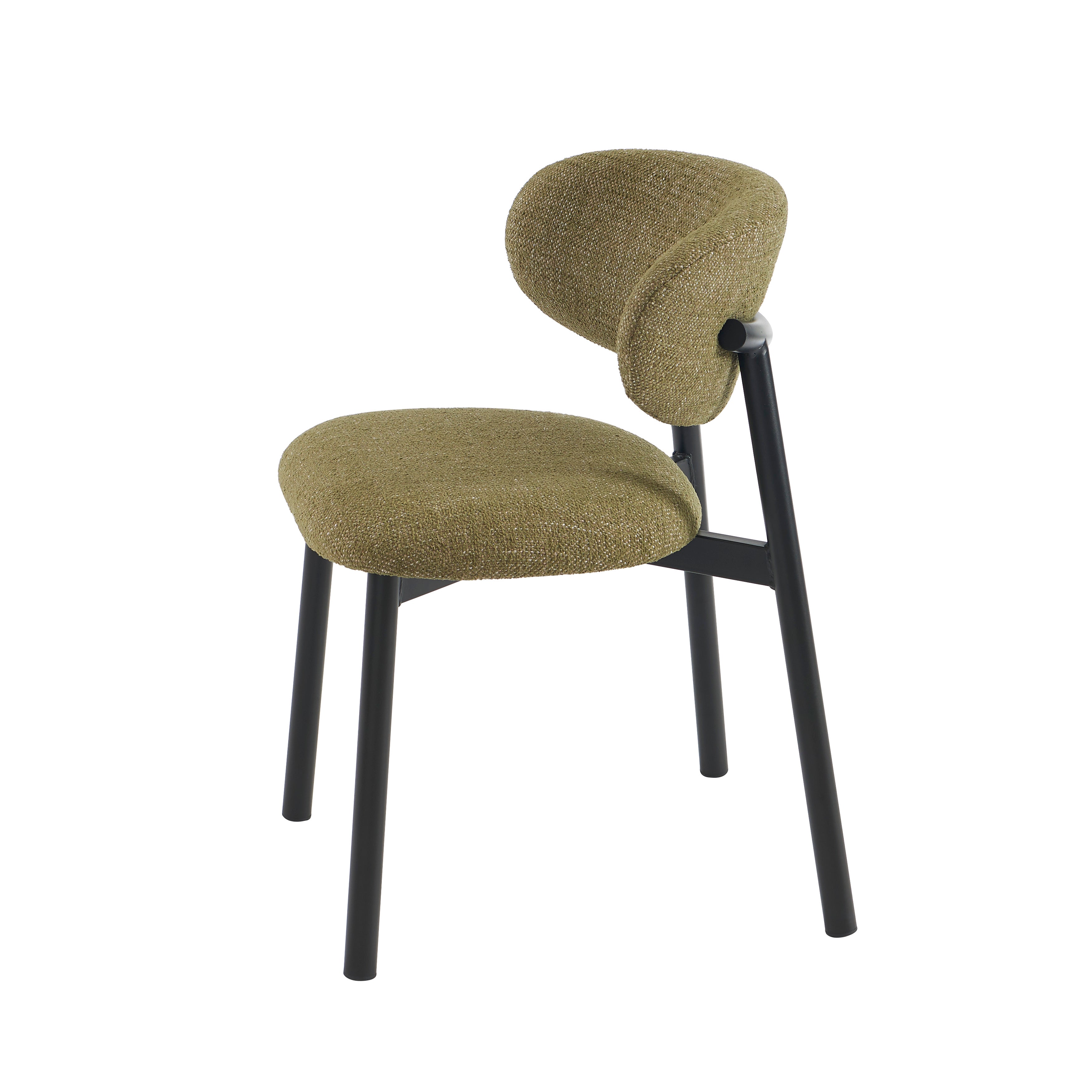 CIARA Set of 2 Upholstered Dining Chairs – Green