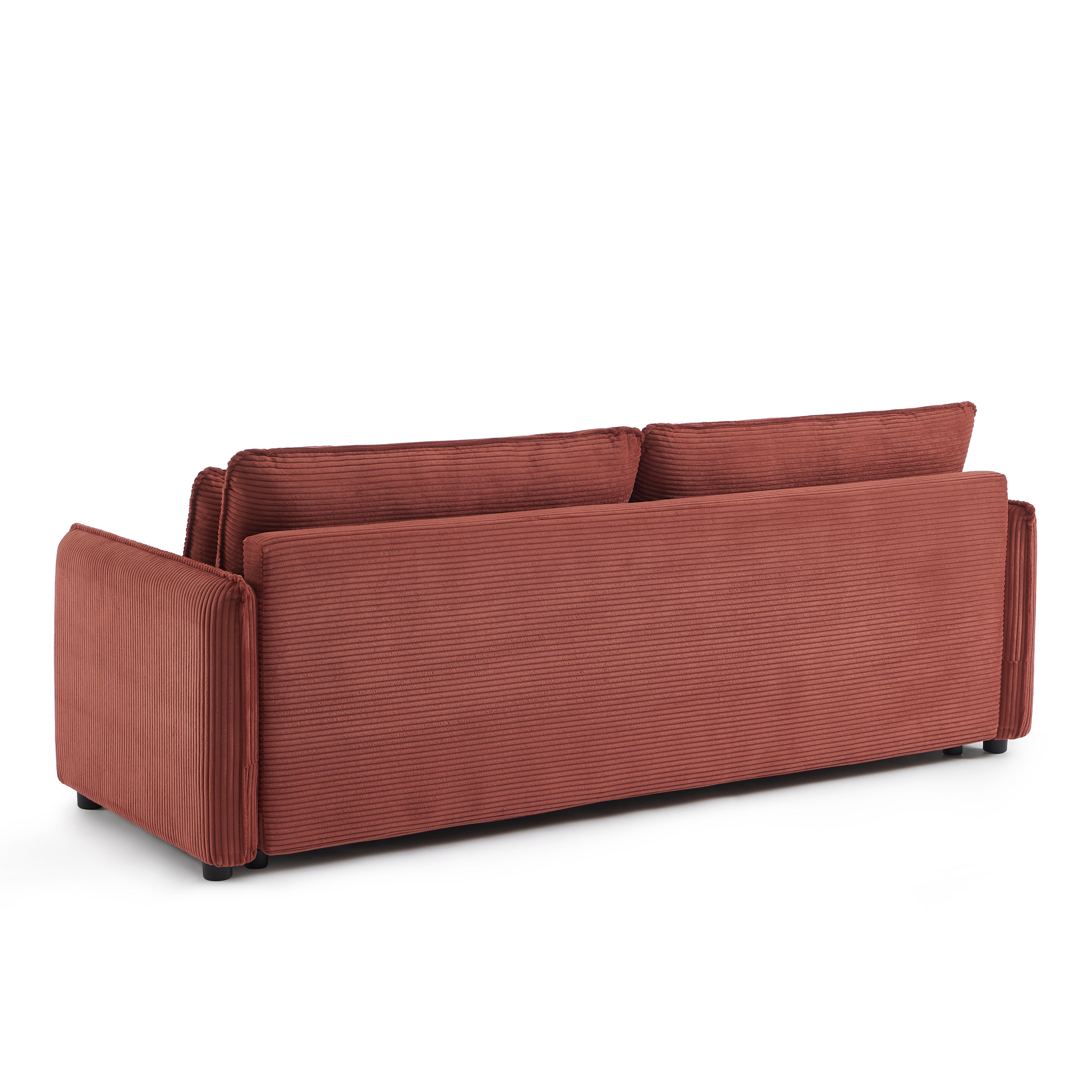 CIBOLA Convertible Sleeper Sofa – Corduroy Velvet 3-Seater Living Room Furniture