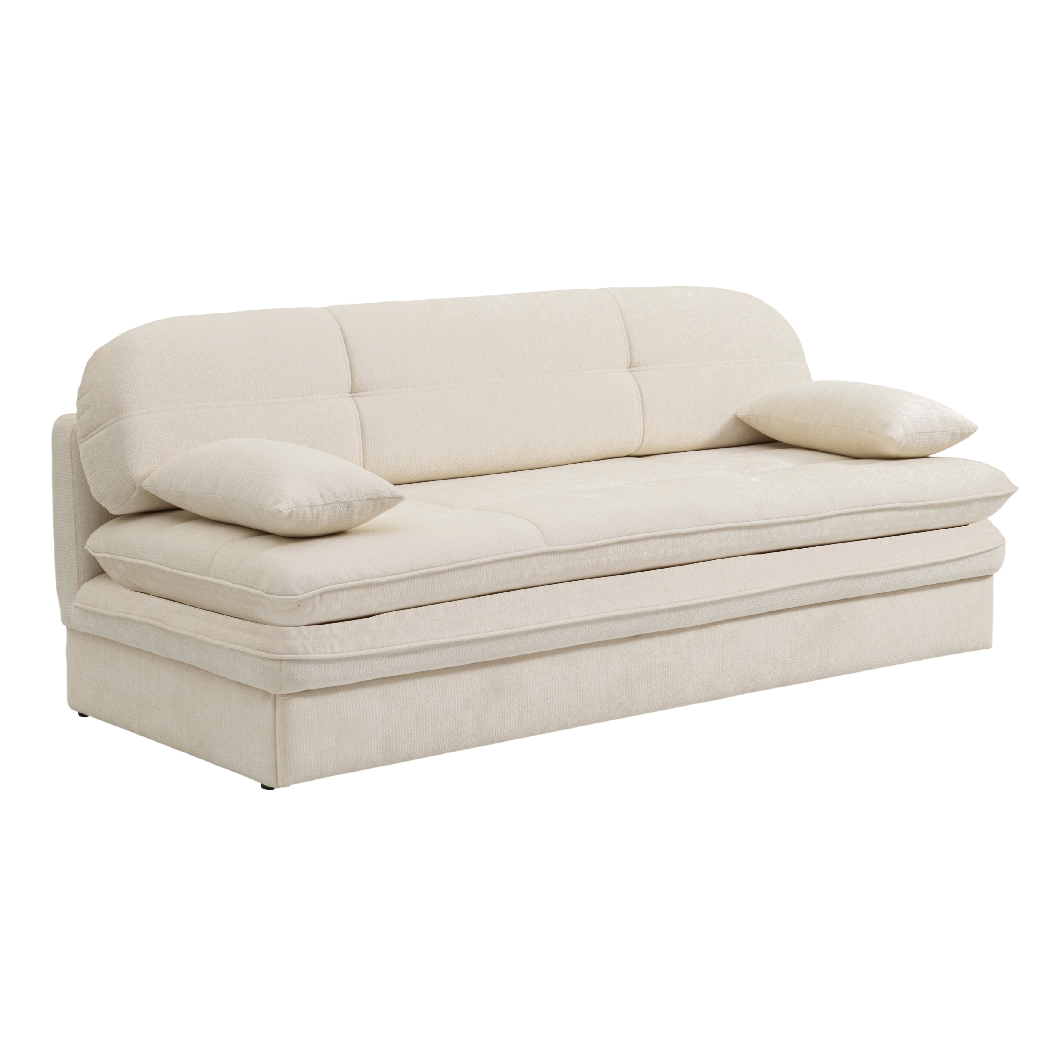CILA Upholstered Sofa Bench – Beige