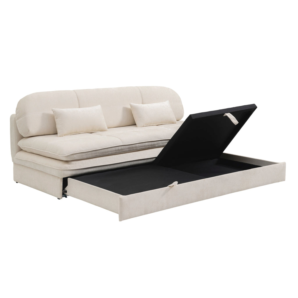 CILA Upholstered Sofa Bench – Beige