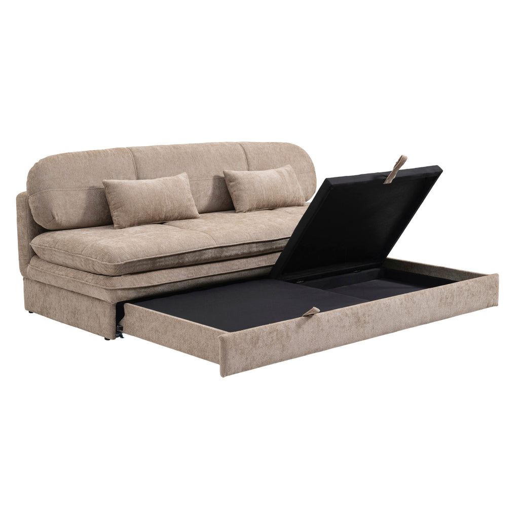 CILA Upholstered Sofa Bench – Brown