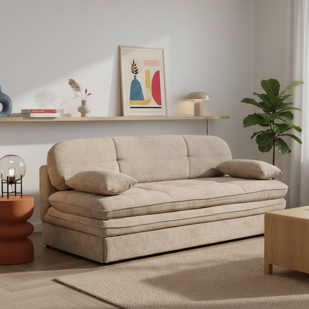 CILA Upholstered Sofa Bench – Brown